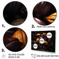 thumbnail image 3 of Designart "Converging Chocolate Streams I" cacao Canvas Wall Art, 3 of 7