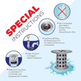 thumbnail image 4 of TubShroom Tub Hair Catcher Drain Protector, Fits 1.5 inch-1.75 inch, Gray, 4 of 5