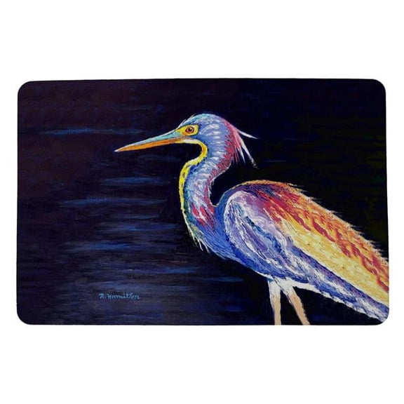Betsy Drake DM1376 18 x 26 in. Palette Louisiana Heron Door Mat