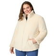 thumbnail image 4 of Free Country Women's Plus Size Cirrus Quilted Reversible Jacket Oat 1X, 4 of 9