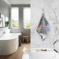 thumbnail image 2 of Yayeee 100% Cotton Hand Towels for Bathroom 16" x 28" Soft Absorbent Kitchen Towel, Green Boat, 2 of 7