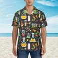 thumbnail image 5 of Chemistry Science Men's 3d Print Casual Button Down Shirts, Novelty Hawaiian Short Sleeves S, 5 of 8