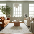 thumbnail image 5 of Oriental Weavers Cavett Area Rug - CAV04 - 6'7" x 9'6" - in Beige/ Blue - Vintage Inspired, Stain Resistant, Family and Pet Friendly , Dining, Living Room Rug, 5 of 5