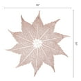 thumbnail image 6 of Unique Bargains Set of 6 Washable Farmhouse Leaf Shape Placemats Indoor Rose Gold, 6 of 6