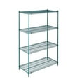 thumbnail image 2 of Nexel Wire Shelving, Green Epoxy, 54"W X 24"D X 86"H, 2 of 5