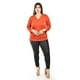thumbnail image 4 of Blusa con detalles de encaje Roman Fashion /Tallas Extras, 183 (Chedron) naranja oscuro 38, 4 of 5