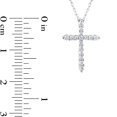 thumbnail image 5 of Diamaison 1/5 Cttw Natural White Diamond Cross Pendant for Adult in 10Kw Gold, 5 of 11