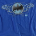 thumbnail image 2 of Batman Two Gargoyles Logo Women's T Shirt, Royal, X-Large, 2 of 6
