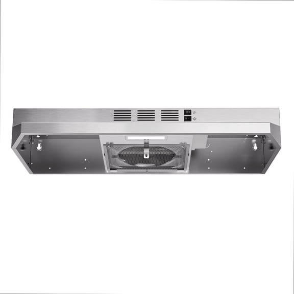 VIKIO 30 in. Under Cabinet Range Hood, 300 CFM, Ducted or Ductless Convertible, Stainless Steel with LED Light and Filters