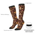 thumbnail image 4 of Rocae Woodland Creatures Floral for Novelty Casual compression Socks For Women Men Contrast Color Stockings, 4 of 6