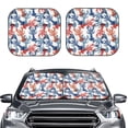 thumbnail image 2 of Salouo Red Lobster Pattern Car Windshield Sun Shade Foldable | Front Windshield Shade for Sun, Heat and UV Rays | Interior Sun Protection-Large, 2 of 6