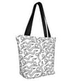 thumbnail image 2 of Fotbe Hand Drawn Snake Pattern Beach Tote,Shoulder Handbag,Spacious Tote Bag,Lightweight Travel Bag,Versatile Shopping Bag, 2 of 9