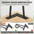 thumbnail image 4 of VEVOR 16" Hairpin Furniture Legs, Metal Home DIY Projects for Nightstand, Coffee Table, Desk, 500lbs Load Capacity with Rubber Floor Protectors, 4 of 9