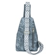 thumbnail image 4 of Bolso Pecho Vintage para Mujer Con Correa Ancha Diario () Azul, 4 of 9