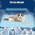 thumbnail image 6 of Dogs Self Cooling Mat Pet Cool Pads Blanket Summer Hot Weather Sleeping Kennel Mat,Washable Ice Silk Sleep Mat Pad Non-Toxic Breathable for Large Dogs Cats No Water, 6 of 8