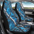 thumbnail image 4 of XYZCANDO Blue Camo Tree Pattern Car Seat Covers for Woman Waterproof Front Seat Cover Auto Accessories All Seasons Use, for Truck Van SUV, 4 of 10
