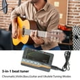 thumbnail image 4 of Flanger Multifunctional Flanger Tuner with Color Screen for Guitar, Bass, Ukulele, Violin - FMT-206RC, No Battery Included, 4 of 7