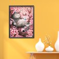 thumbnail image 4 of Cuadros Decorativos Kit de mosaico de gato de cerezo bordado de diamantes DIY 5D decoración del hogar para regalo de pared Likrtyny embutido en tela, 4 of 9