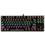 Punk Mechanical Keyboard k550 87 Keys Mechanical Keyboard Green Shaft Gaming Office Notebook Professional Keyboard No.3