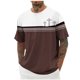 thumbnail image 2 of Tops para hombre, blusas y camisas de cuello redondo y manga corta para hombre, blusas casuales de moda con cuello redondo y manga corta, blusas para hombre, blusas de poliéster para hombre, 2 of 5