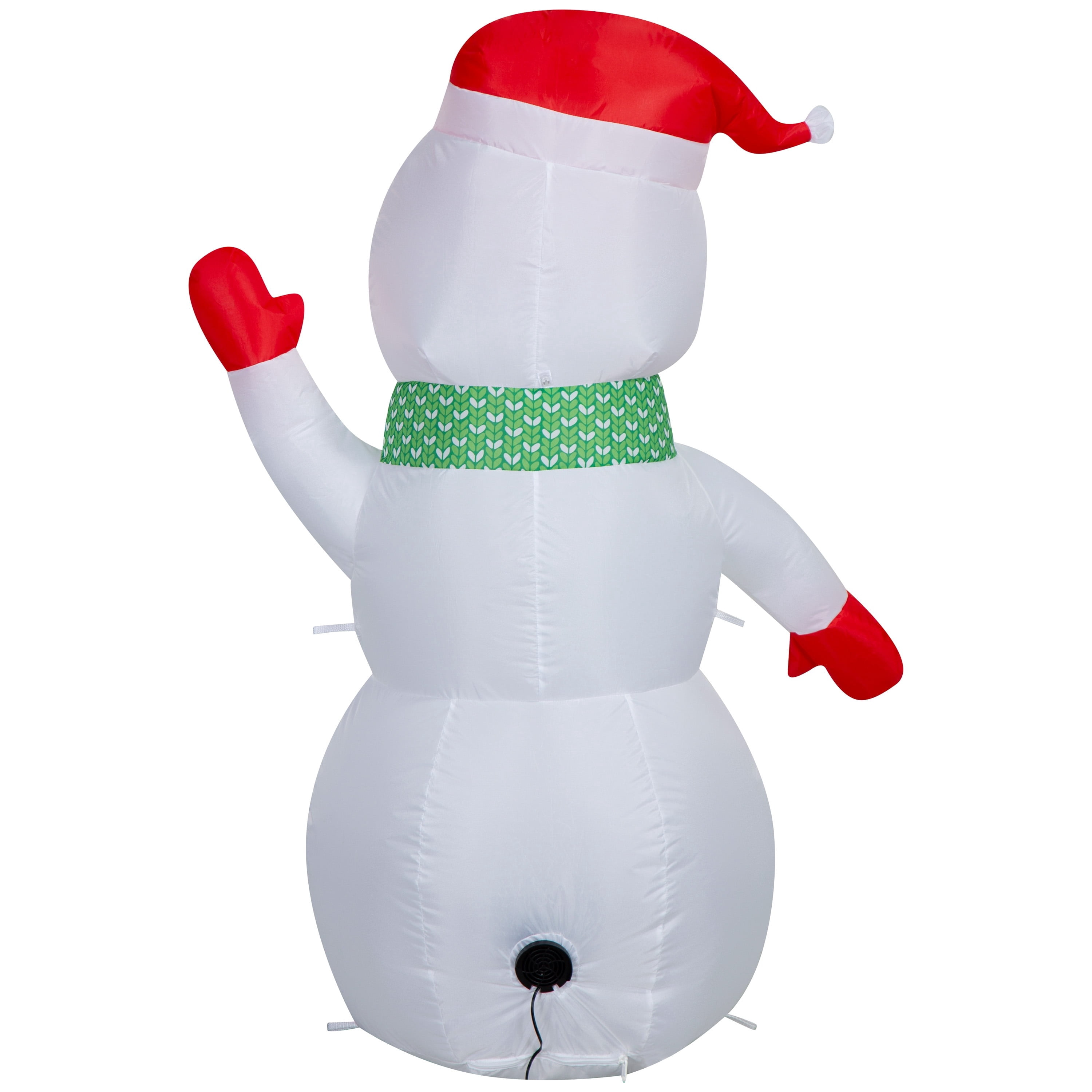 Multicolor Snowman Christmas Airblown Yard Inflatable, 4', by Holiday Time