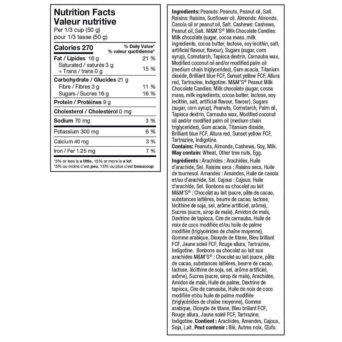 Kirkland Trail Mix with Nuts, M&M's & Raisins, 1.81/4 lb