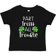 thumbnail image 3 of Inktastic Part Irish All Trouble St. Patrick's Day with Green Clovers Boys or Girls Baby T-Shirt, 3 of 5