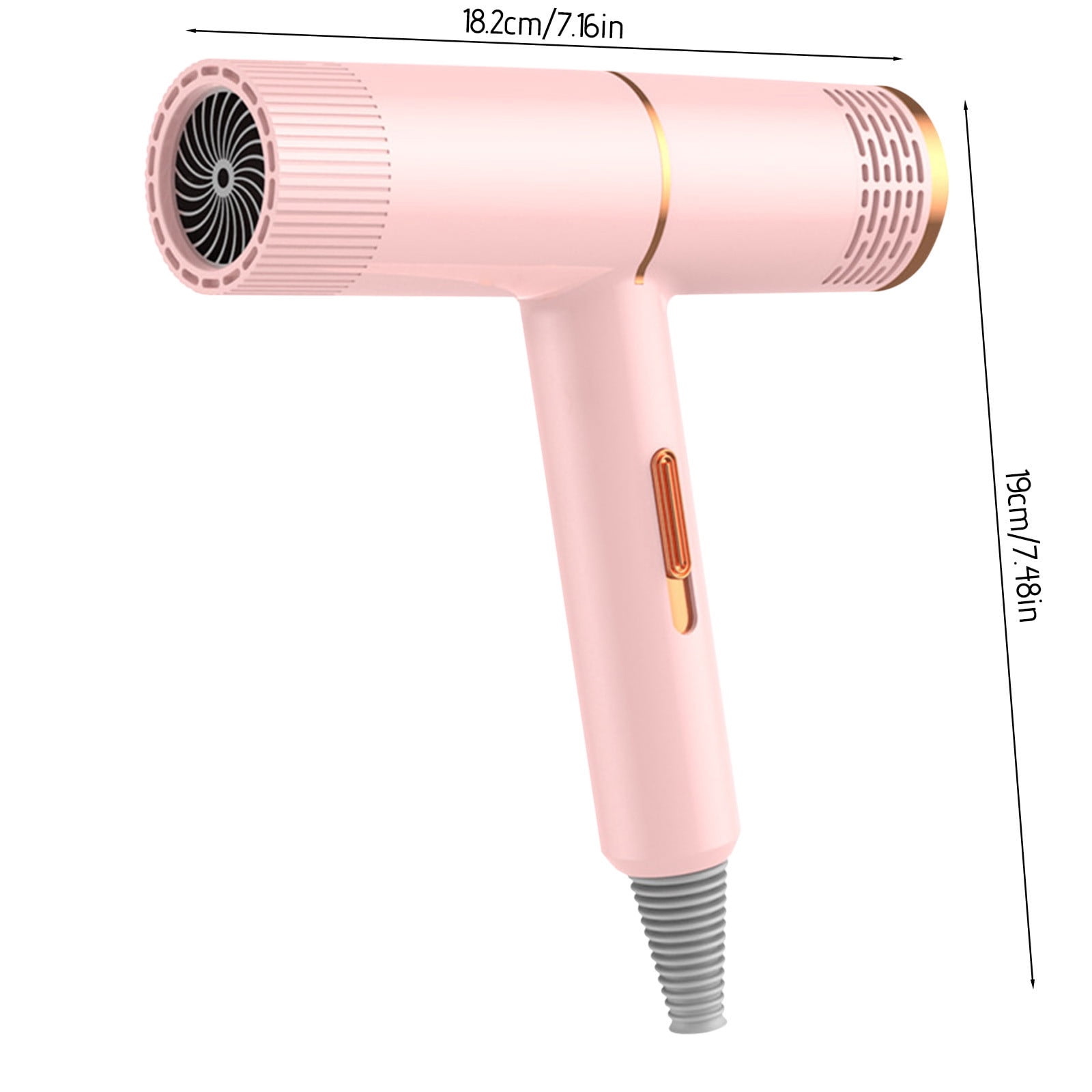 Guoxxzi Generic Electric Hair Dryer, 3 in 4 Multi-Color High-Power Electric Hair Dryer with Comb, Low Noise Dryers Curly Care Hairdryer for Women Men
