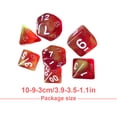 thumbnail image 3 of 1 Set Polyhedral Dice Double Color Acrylic Toys Interesting Role Playing Games Craps Entertainment Accessory for Math Teaching Type1, 3 of 6