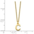 thumbnail image 2 of 14K Yellow Gold 14Ky Cutout Letter C Initial Necklace (Width 5.73) (Length 18) - Jbsp, 2 of 5