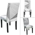 thumbnail image 3 of Dining Room Chair Covers Set of 4, Stretch Printed Parsons Chair Slipcovers Spandex Removable Washable Kitchen Chair Protector Cover for Dining Room, Hotel, Ceremony(White), 3 of 6