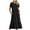 Black, variant on youzhen Womens Loose Dresses Women's Summer Casual Short Sleeve Crewneck Dressy Casual Flowy Tiered Maxi Beach Dress with Pockets