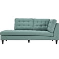 thumbnail image 2 of Modway Empress Upholstered Polyester Fabric Left Facing Chaise in Laguna, 2 of 3