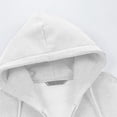 thumbnail image 4 of Oversized Sweatshirt For Men Full Zip Up Winter Cotton Solid Color Hoodies Heavyweight Hooded Jacket With Pocket, 4 of 8