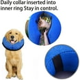 Inflatable Dog Cone Collar (L Size), Soft Blowup Protective Recovery