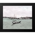 thumbnail image 2 of Stellar Design Studio 14x12 Black Modern Framed Museum Art Print Titled - Venice Gondola, 2 of 5