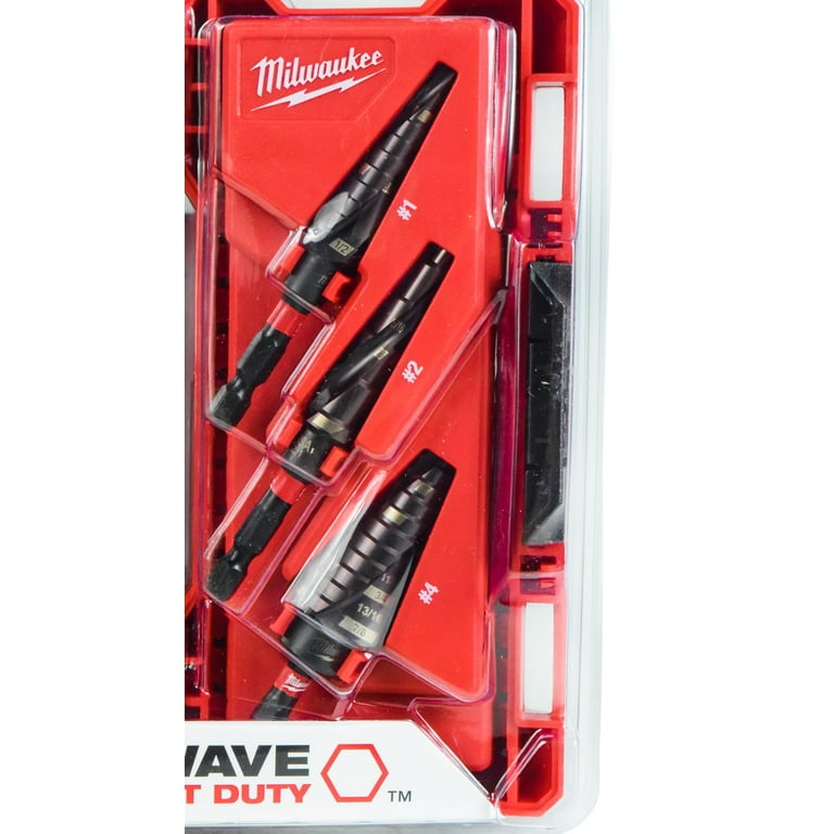 Milwaukee Shockwave 3-Piece Impact Duty Step Drill Bit Set 48-89-9254 