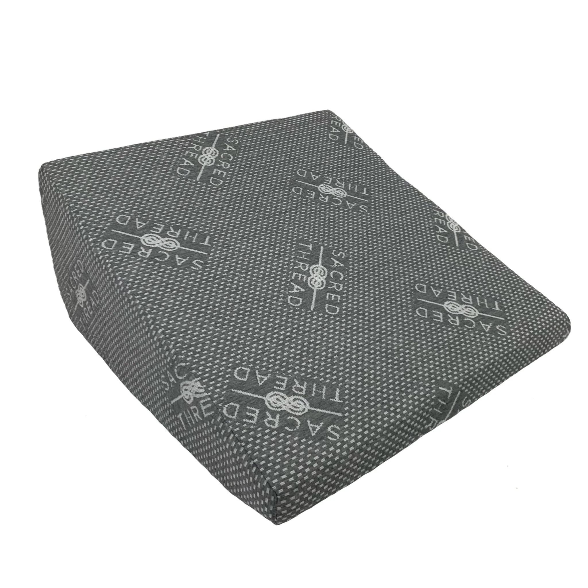 Sacred Thread Memory Foam Wedge Pillow, 12" Elevated Triangle Pillow for Sleeping & Relaxing