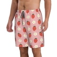 thumbnail image 2 of Kdxio Strawberry Pattern Mens Casual Shorts - Drawstring Summer Beach Sports Shorts for Men, 2 of 9