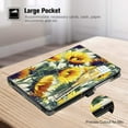 thumbnail image 2 of Fintie Case for Samsung Galaxy Tab A7 10.4'' 2022/2020 Model (SM-T500/T503/T505/T507/T509), Multi-Angle Viewing Smart Stand Back Cover with Pocket, Auto Wake/Sleep, Sunflowers, 2 of 7