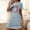 Blue, variant on Womens Nightgowns Sleepwear Nightshirts Pajamas Dress for Women Black Short Sleeve Nightgowns