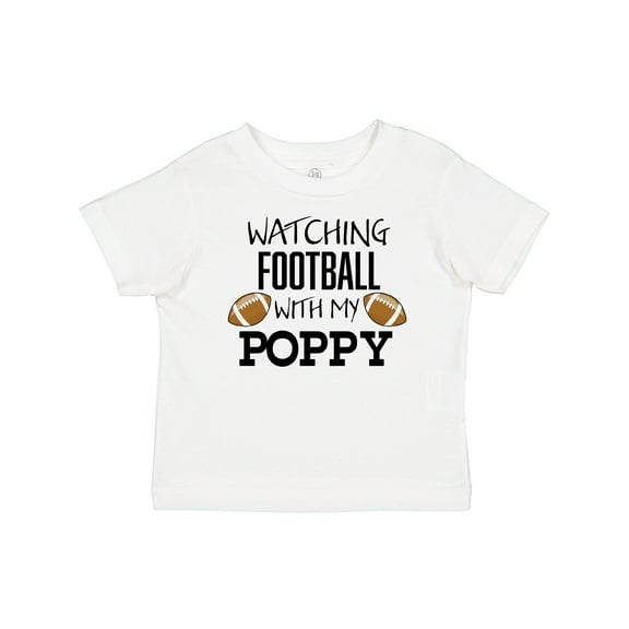 Inktastic Watching Football with My Poppy Boys or Girls Baby T-Shirt