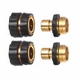thumbnail image 2 of PEONAVET Water Connector 3/4 Inch Garden Hose Fitting Quick Connector Male and Female Set, 2 Set, 2 of 9