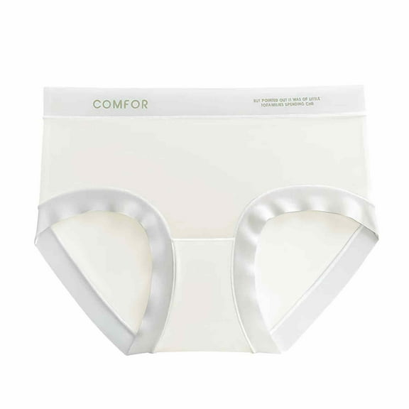 HSHMT Womens Underwear Women's Ice Silk Mid Waist Soft And Comfortable Japanese Briefs