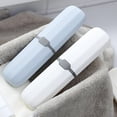 thumbnail image 3 of Ruiboury Toothbrush Storage Box Dust-proof Portable Cases Chopsticks Pencil Pen Container Organizer Holder Accessory Camping White, 3 of 6