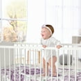 thumbnail image 2 of Sweet Jojo Designs Peony Floral Garden Purple Ivory Fitted Crib Sheet, 2 of 6