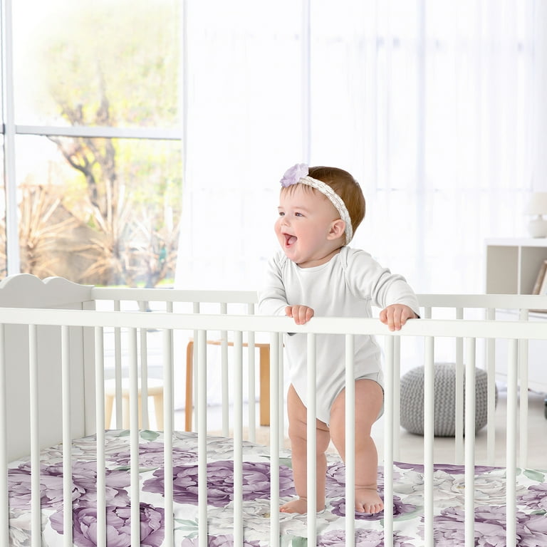 Lavender crib online sheets