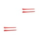 thumbnail image 1 of Qarigey 2 pares de soportes para piernas, cubiertas universales para pies, elásticos, cómodos, de silicona, accesorios para anteojos, rojo Rojo 2piezas, 1 of 6