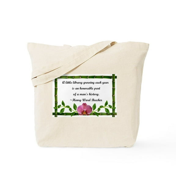 CafePress - A Little Library Tote Bag - Unisex Canvas Tote Bag, Beige, 1-Piece