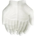 thumbnail image 6 of 15" x 7" White Polystone Open Hands Sculpture, by DecMode, 6 of 8
